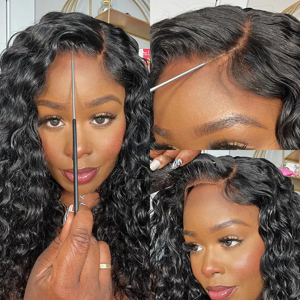 250% Density 360 HD Lace Wig – 30 Inch Deep Wave Glueless Human Hair Wig