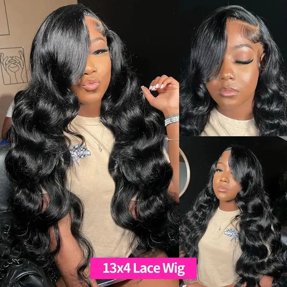 HD Transparent Body Wave Lace Front Wig – 13x4 / 13x6 / 360 Frontal, 5x5 Closure, 200% Density Human Hair Wig for Women