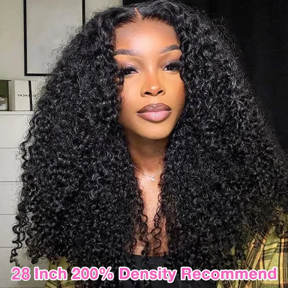 Kinky Curly 13x6 HD Lace Frontal Wig – 100% Human Hair | Glueless 4C Afro Curly Wig