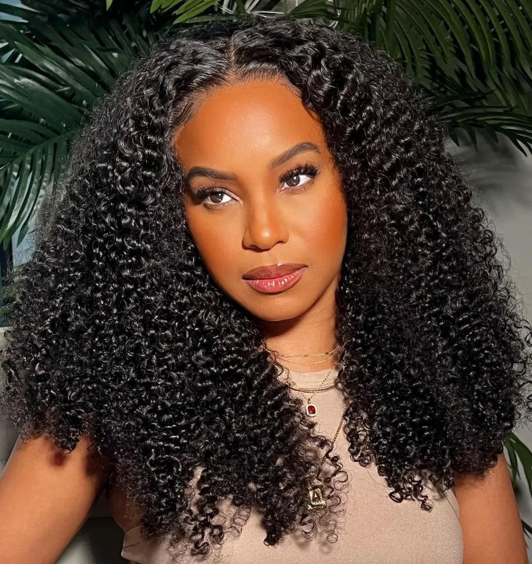 Kinky Curly 13x6 HD Lace Frontal Wig – 100% Human Hair | Glueless 4C Afro Curly Wig