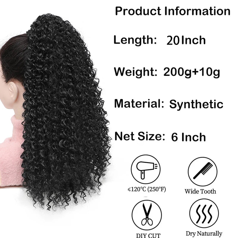 Curly Ponytail Extension | Instant Volume & Effortless Style