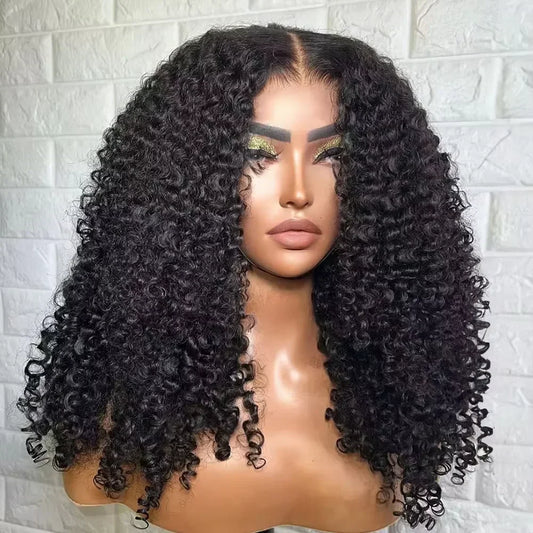 Kinky Curly 13x6 HD Lace Frontal Wig – 100% Human Hair | Glueless 4C Afro Curly Wig