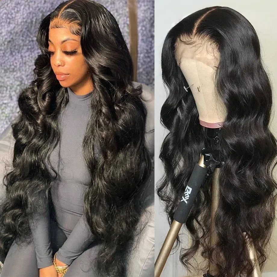 HD Transparent Body Wave Lace Front Wig – 13x4 / 13x6 / 360 Frontal, 5x5 Closure, 200% Density Human Hair Wig for Women