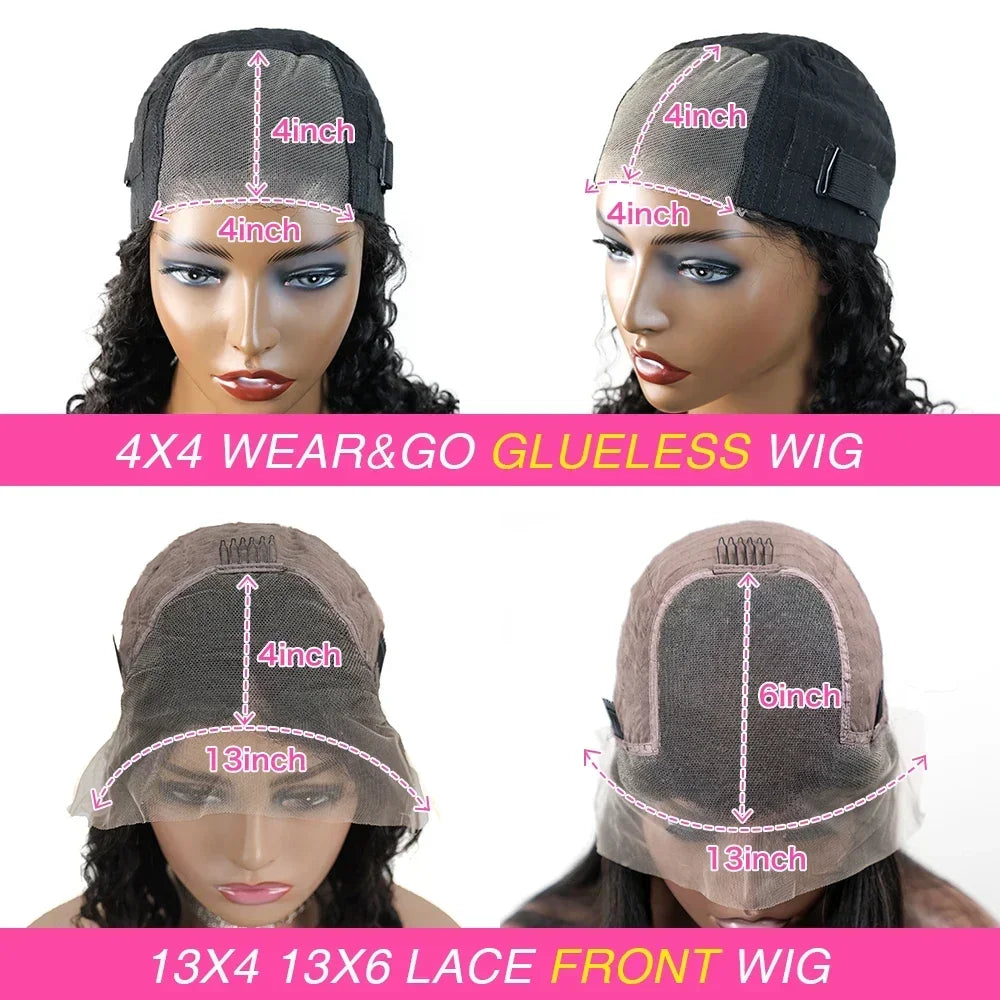 Kinky Curly 13x6 HD Lace Frontal Wig – 100% Human Hair | Glueless 4C Afro Curly Wig