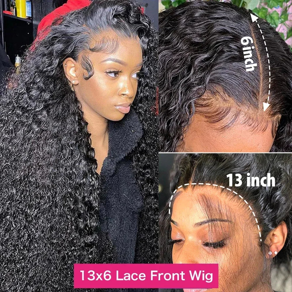Kinky Curly 13x6 HD Lace Frontal Wig – 100% Human Hair | Glueless 4C Afro Curly Wig