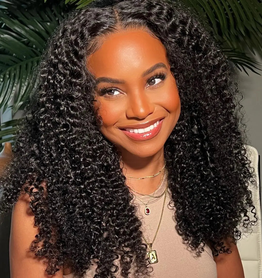 Kinky Curly 13x6 HD Lace Frontal Wig – 100% Human Hair | Glueless 4C Afro Curly Wig