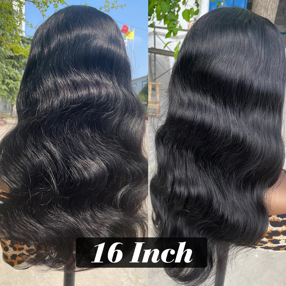 Body Wave Headband Wig – 100% Remy Human Hair, 180% Density, Glueless for Black Women