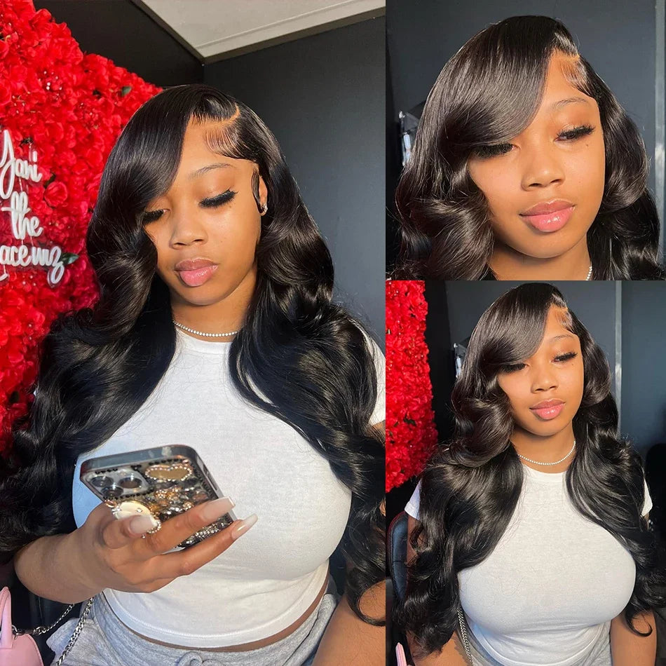 HD Transparent Body Wave Lace Front Wig – 13x4 / 13x6 / 360 Frontal, 5x5 Closure, 200% Density Human Hair Wig for Women