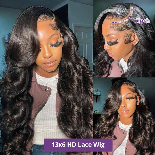 Body Wave HD Lace Front Wig – 13x4 / 13x6 / 360, 100% Human Hair, 30–40 Inch for Women