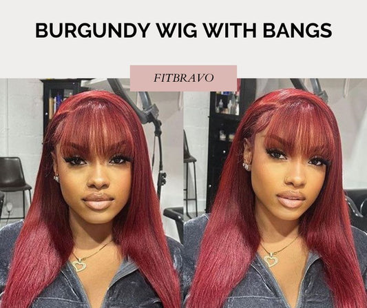 Burgundy Wig with Bangs | Stylish & Vibrant Hair Options
