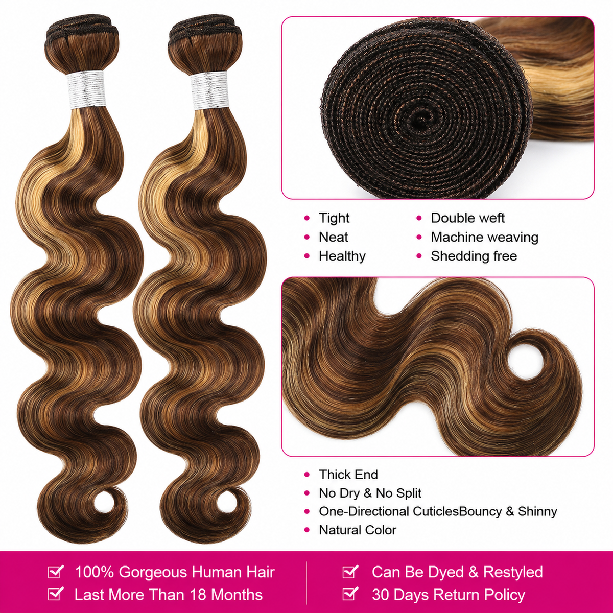 Fitbravo™ -Wavy Hair Extensions
