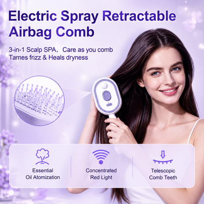 4-in-1 Electric Mist Massage Comb