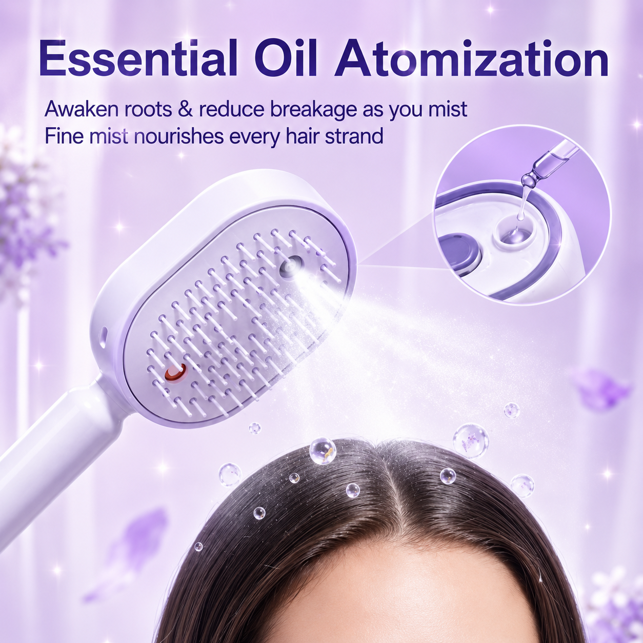 4-in-1 Electric Mist Massage Comb