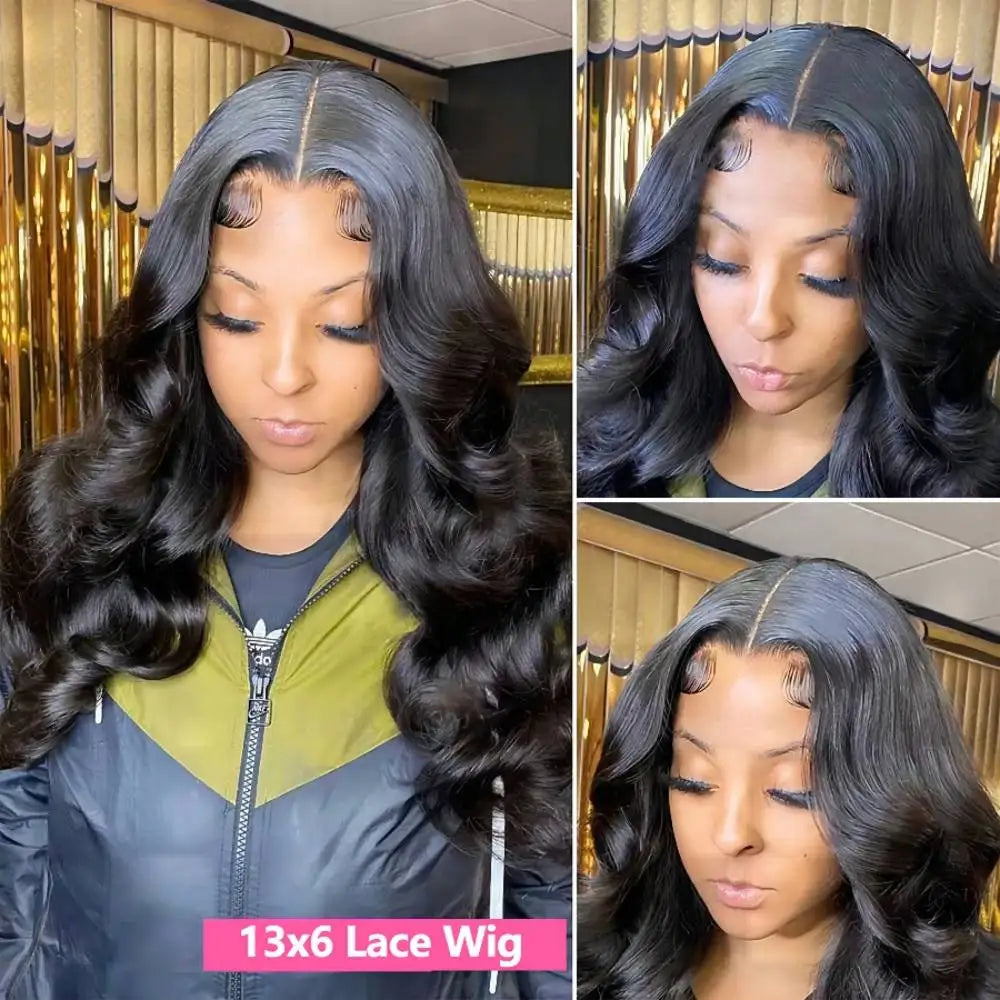 HD Transparent Body Wave Lace Front Wig – 13x4 / 13x6 / 360 Frontal, 5x5 Closure, 200% Density Human Hair Wig for Women