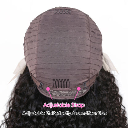 Kinky Curly Bob Wig – 100% Human Hair, 8–16 Inch Pre-Plucked T-Part Lace Wig for Women & Girls