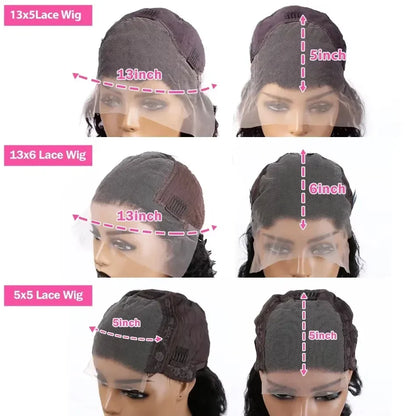 Linktowig 250% Density Body Wave Bob Wig – 13x6 & 13x4 HD Lace Front Human Hair Wig