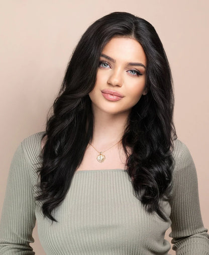 18'' Natural Black Lace Front Wigs Human Hair – Premium Quality & Natural Look