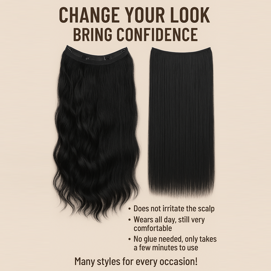 Halo Hair Extensions – Natural Beauty, Effortless Volume